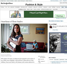 Webpage, Guardians of Their Smiles by The New York Times